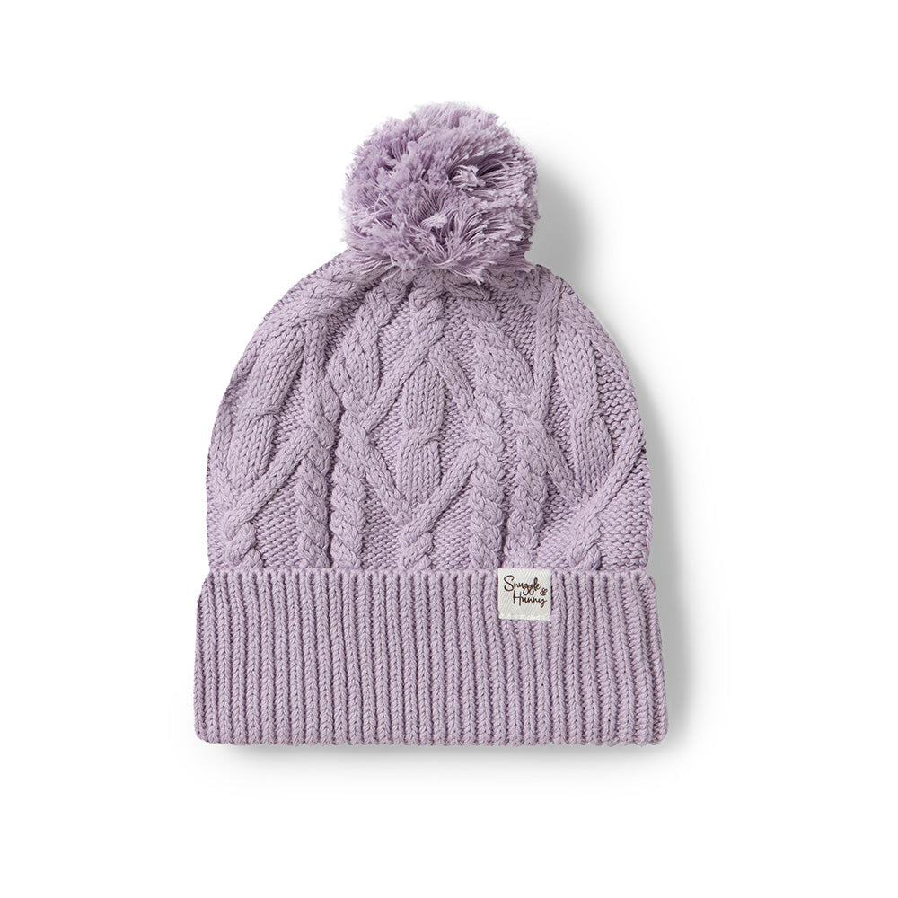 Lavender Organic Adult Knit Beanie - View 2