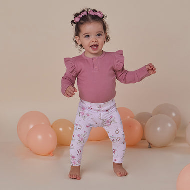 Alice's Tea Party Organic Leggings | Snuggle Hunny