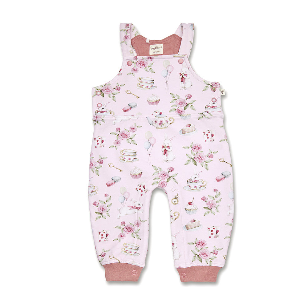 Alice's Tea Party Organic Snuggle Overalls - View 2