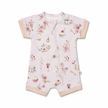 Alice's Tea Party Organic Snuggle Shortie | Snuggle Hunny