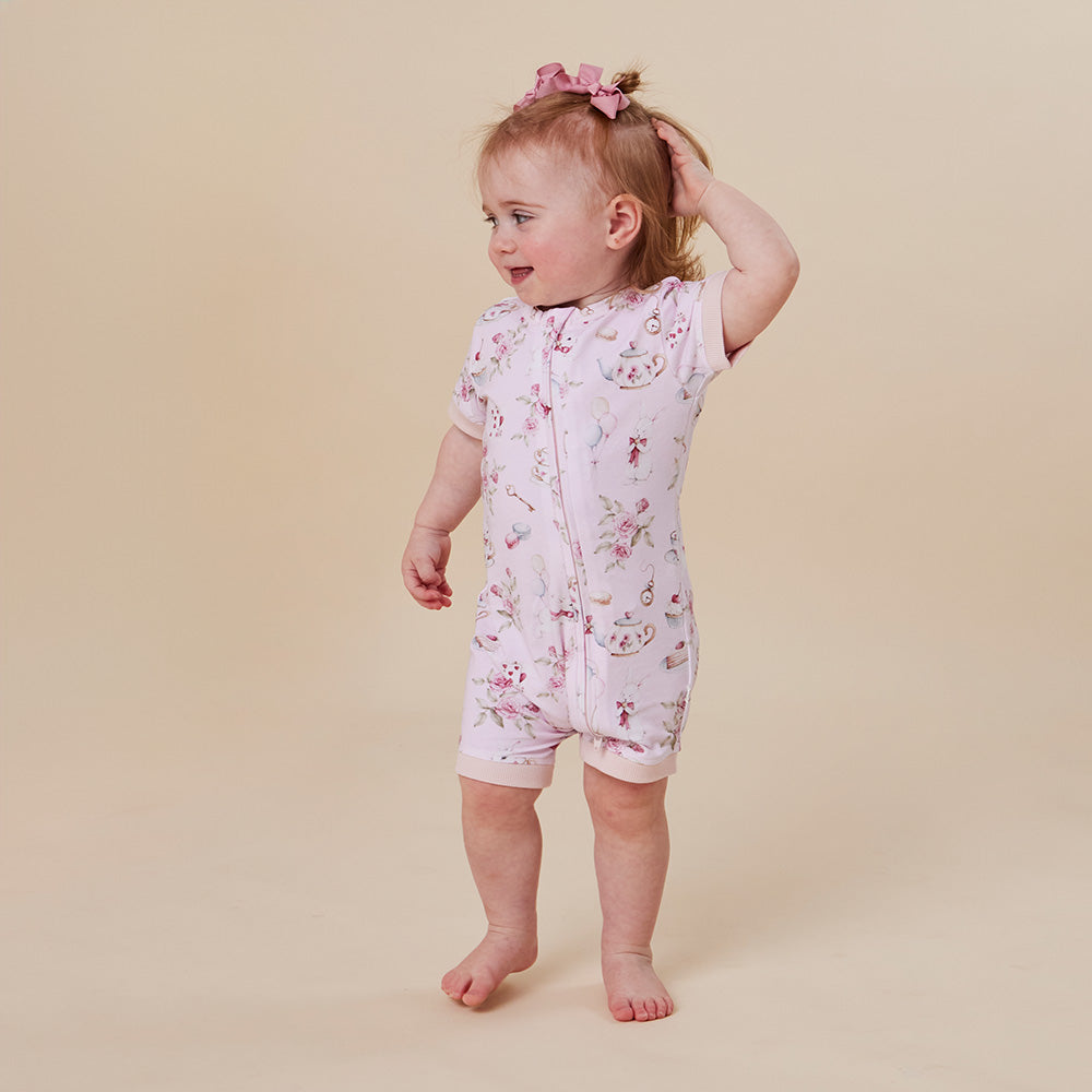 Alice's Tea Party Organic Snuggle Shortie - View 5