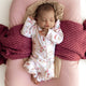 Alice’s Tea Party Organic Snugglesuit Convertible Romper with Frill - Thumbnail 8