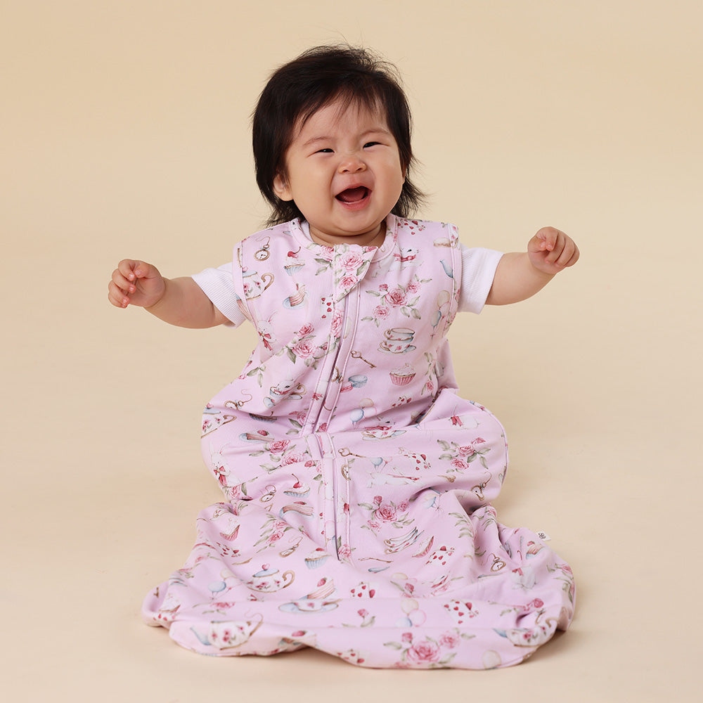 Alice's Tea Party Organic Sleeping Bag 1.0 TOG - View 1