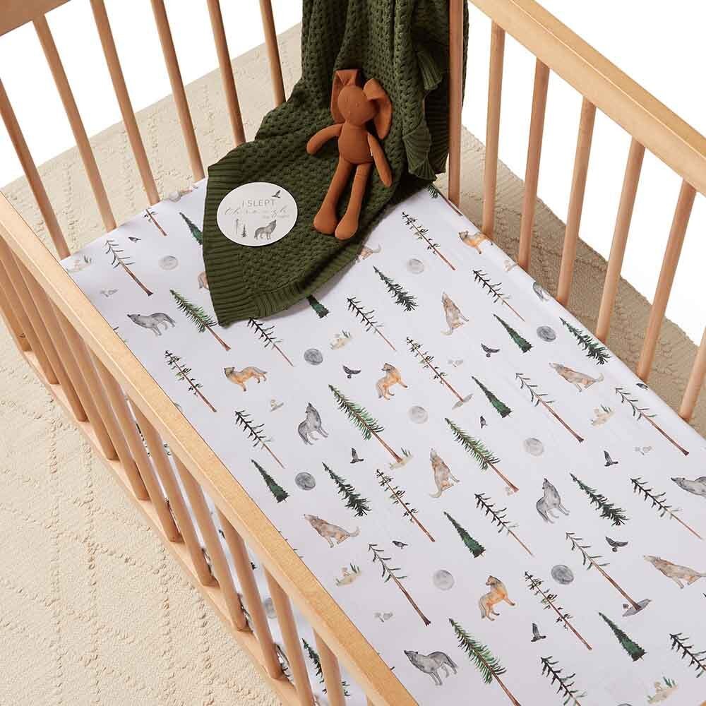 Alpha Fitted Cot Sheet - Snuggle Hunny