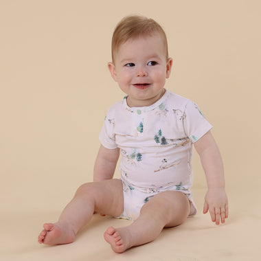 Arctic Short Sleeve Organic Bodysuit  Snuggle Hunny