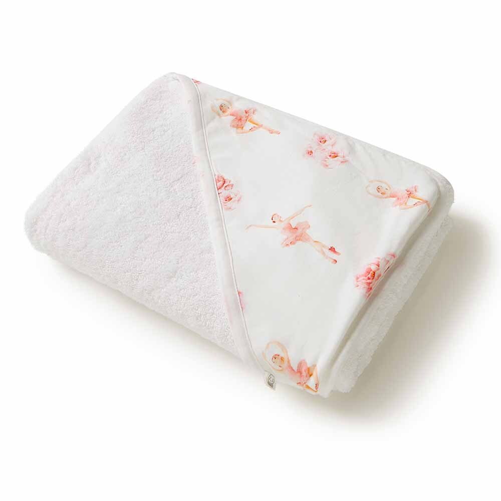 Ballerina Organic Baby Towel & Wash Cloth Set - View 5