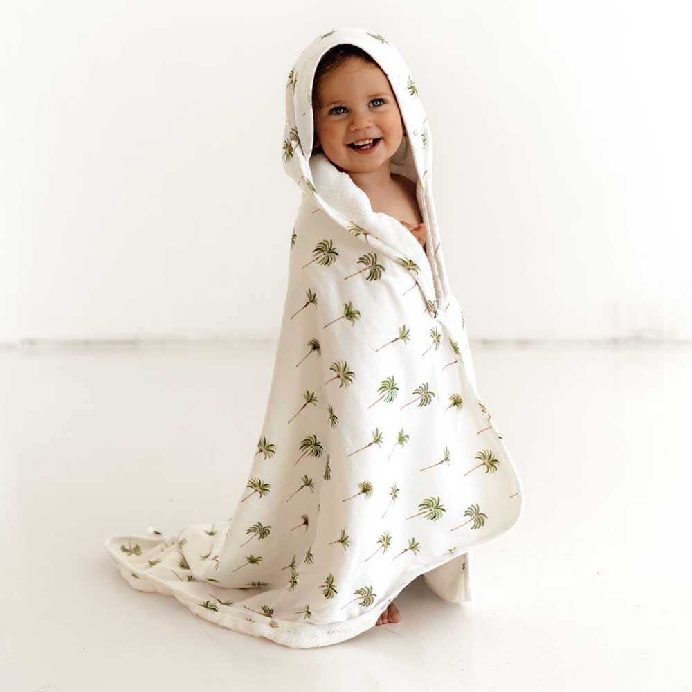 Green Palm Organic Baby Towel & Wash Cloth Set - View 3