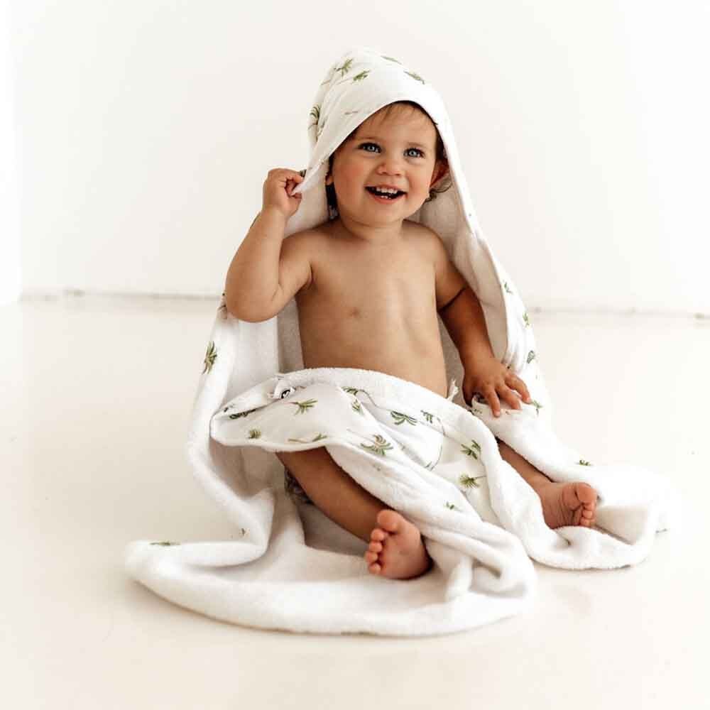 Green Palm Organic Baby Towel & Wash Cloth Set - View 4
