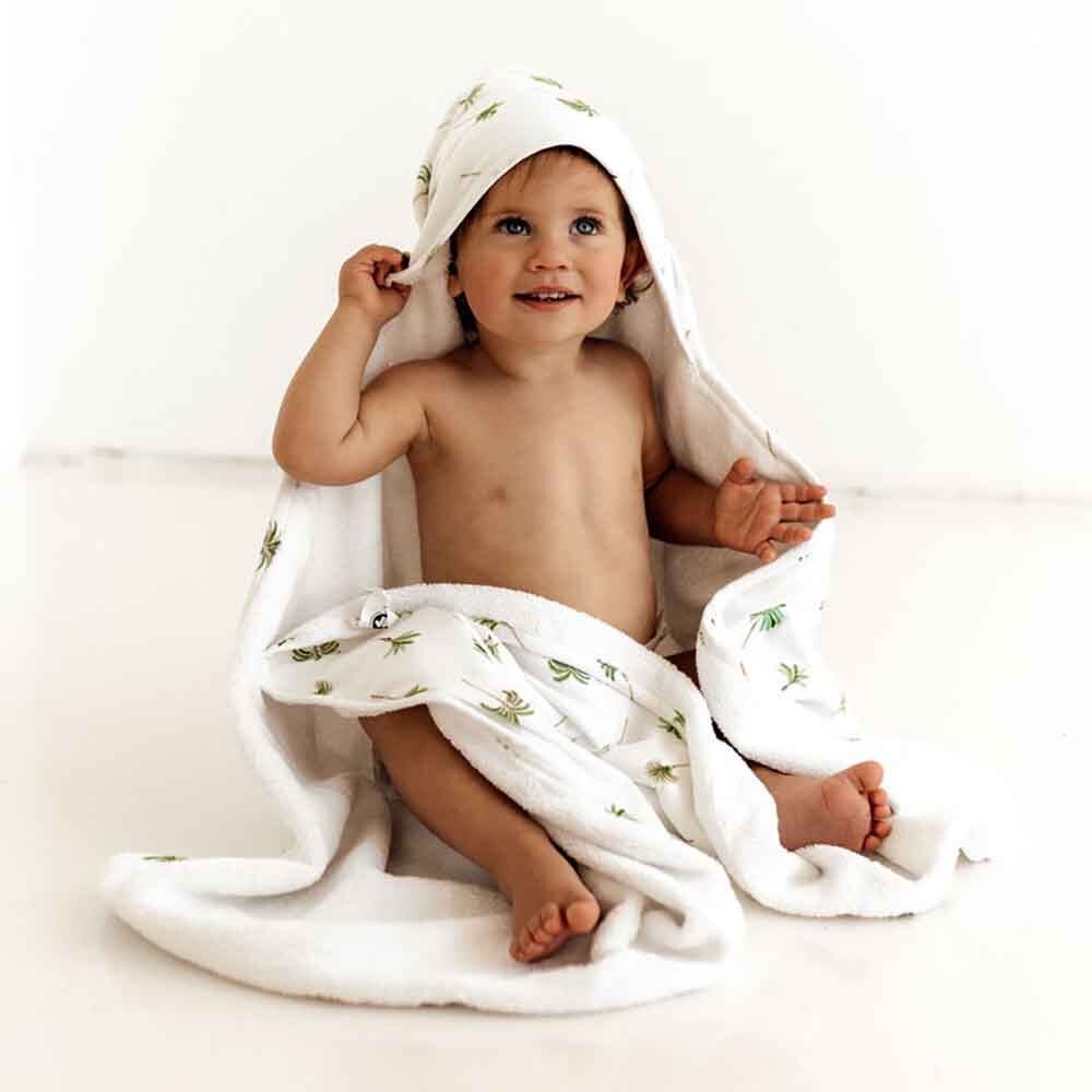Green Palm Organic Baby Towel & Wash Cloth Set - View 6