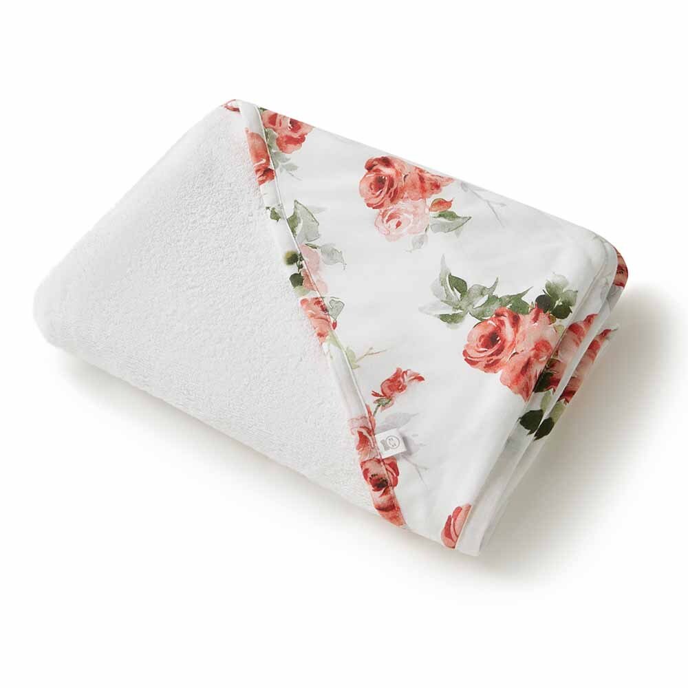 Rosebud Organic Baby Towel & Wash Cloth Set - View 5