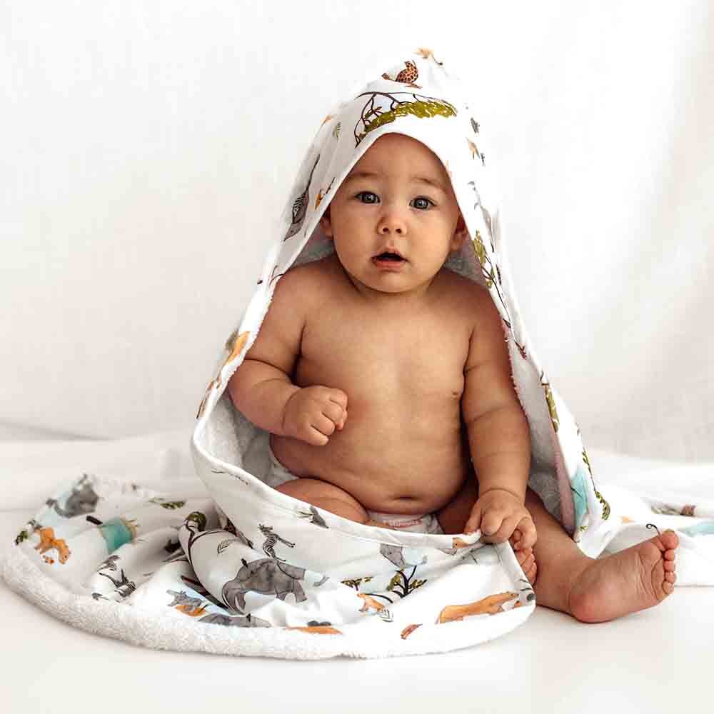 Safari Organic Baby Towel & Wash Cloth Set - View 3