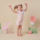 Baby Pink Organic Joey Overall Shorts - Thumbnail 5