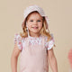 Baby Pink Organic Joey Overall Shorts - Thumbnail 9