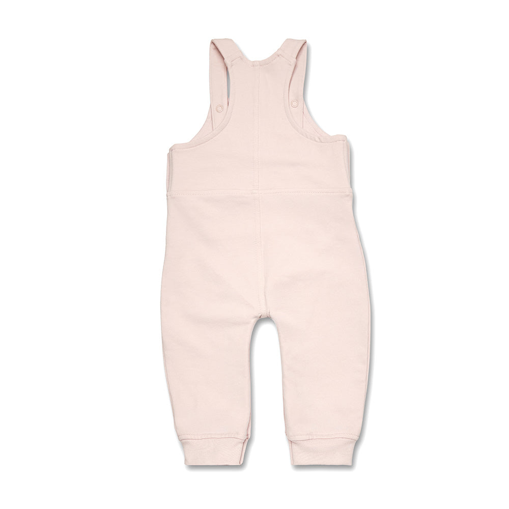 Baby Pink Organic Joey Overalls - View 5