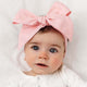 Baby Pink Pre-Tied Linen Bow - Baby & Toddler - Thumbnail 1
