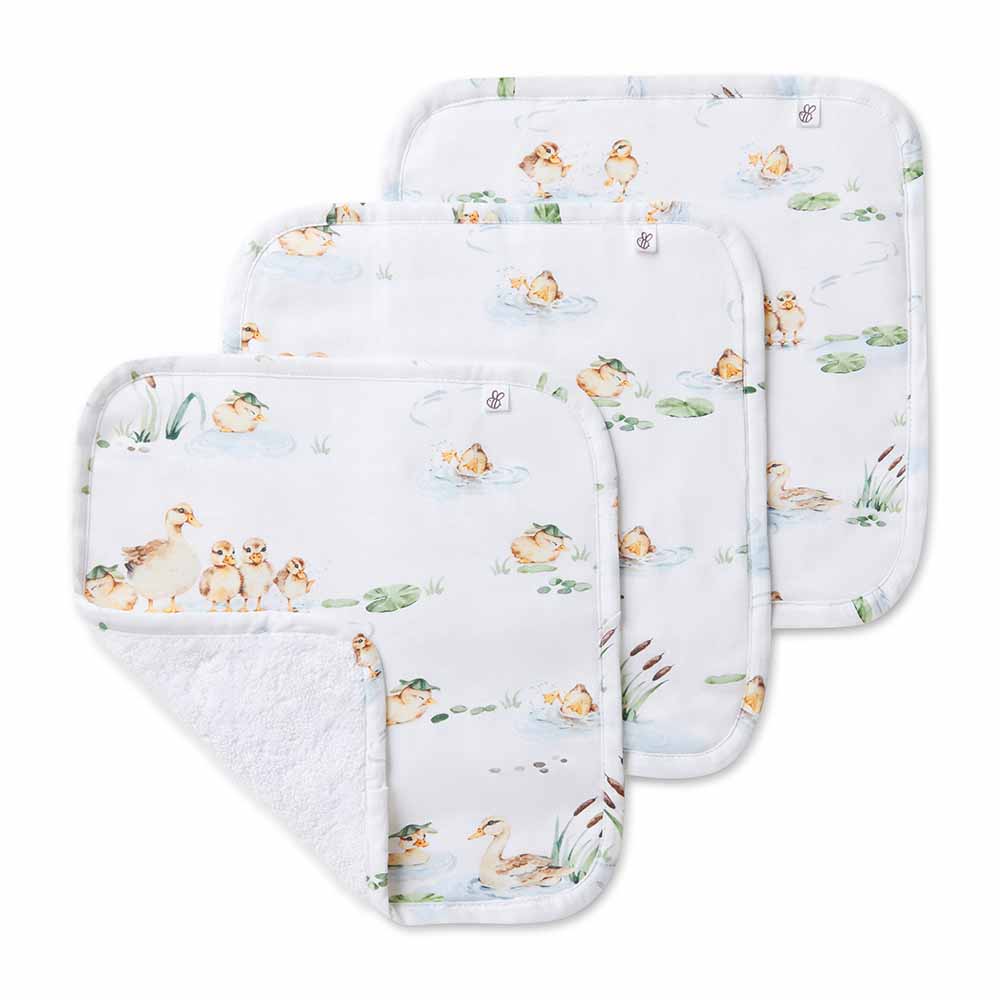 Duck Pond Organic Wash Cloths - 3 Pack - View 1