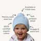 Baby Blue Organic Baby Knit Beanie - Thumbnail 4