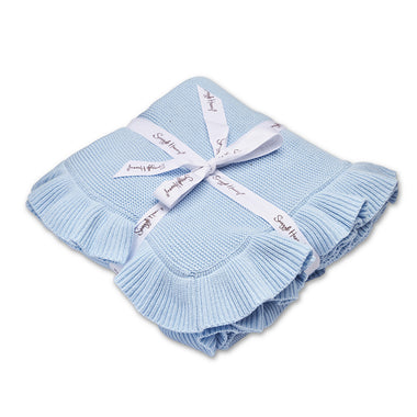 Ruffle Knit Organic Baby Blanket | Snuggle Hunny