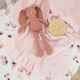 Blush Pink Ruffle Knit Organic Baby Blanket - Thumbnail 4