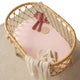 Baby Pink Organic Bassinet Sheet / Change Pad Cover - Thumbnail 4