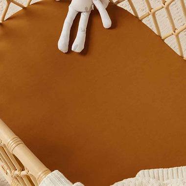 Bronze (New) Organic Bassinet Sheet / Change Pad Cover-Snuggle Hunny