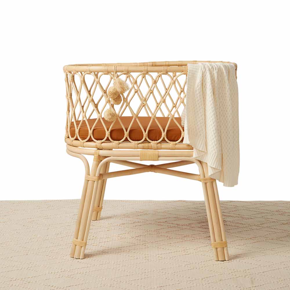 Bronze Organic Fitted Baby Sheet & Change Pad Cover Snuggle Hunny