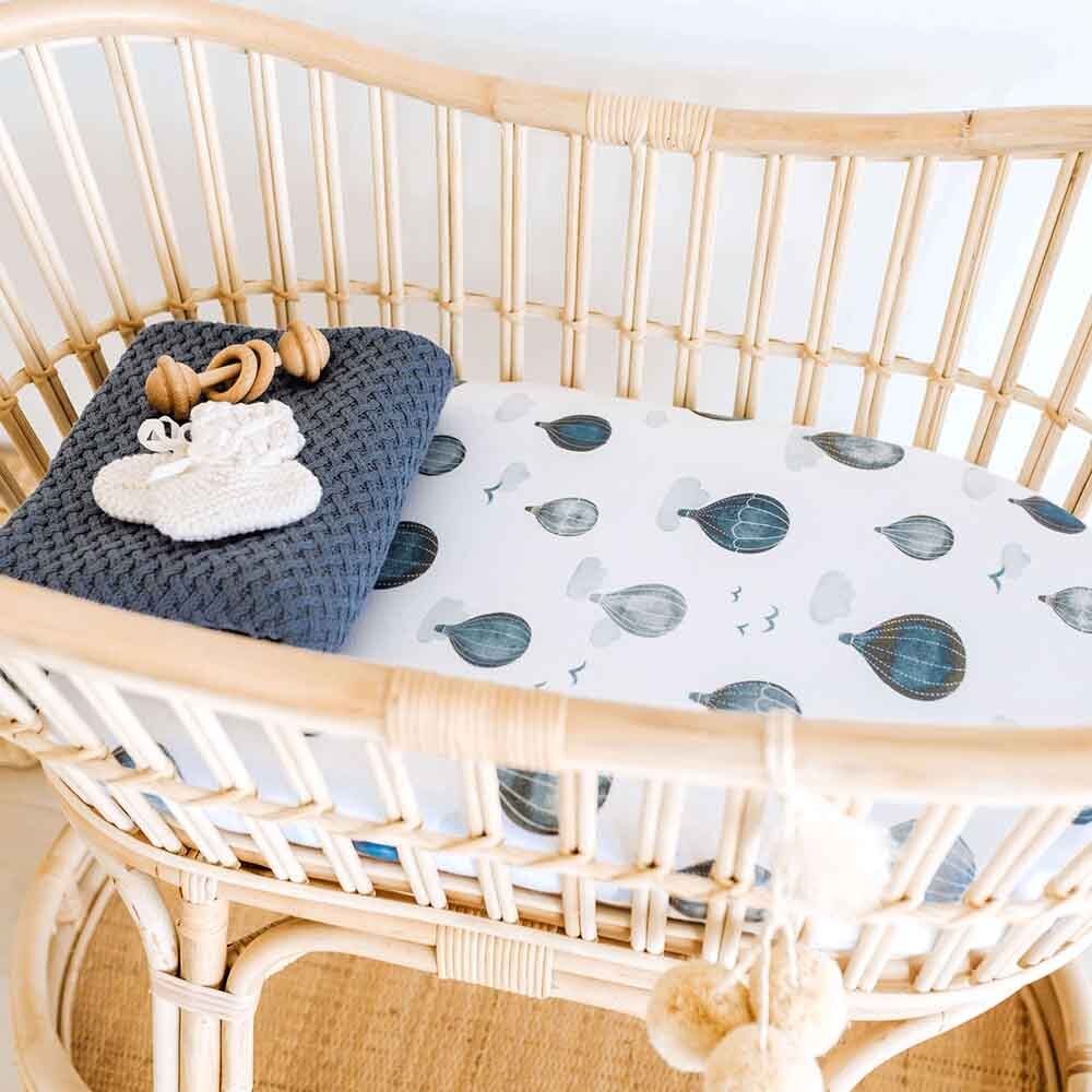 Cloud Chaser Organic Bassinet Sheet / Change Pad Cover - View 5