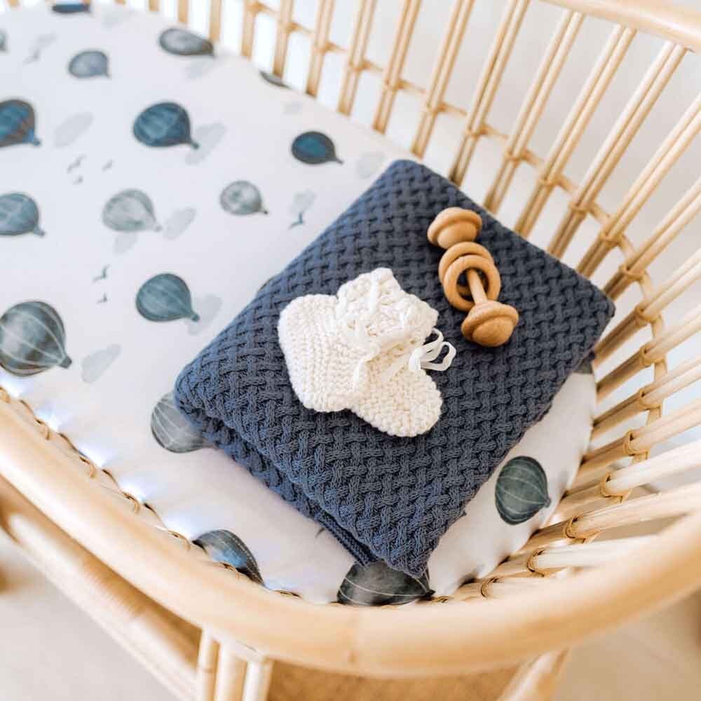 Cloud Chaser Organic Bassinet Sheet / Change Pad Cover - View 7