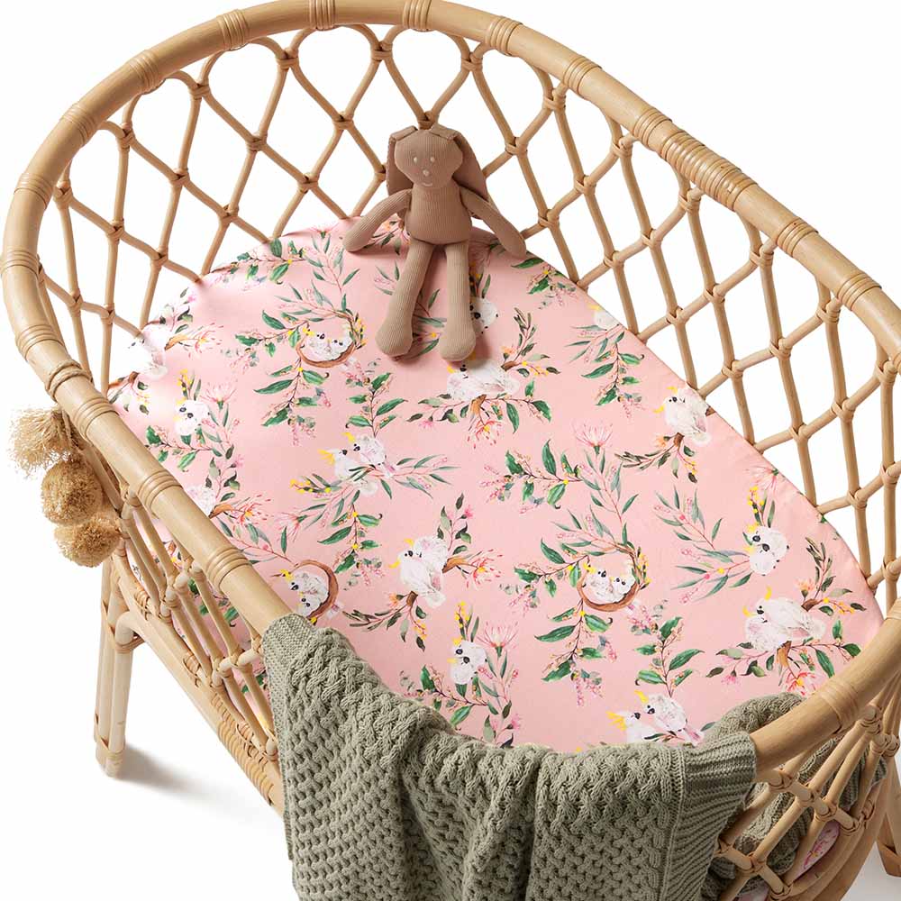 Organic Bassinet Sheet / Change Pad Cover - Major Mitchell Organic Bassinet Sheet / Change Pad Cover - Major Mitchell
