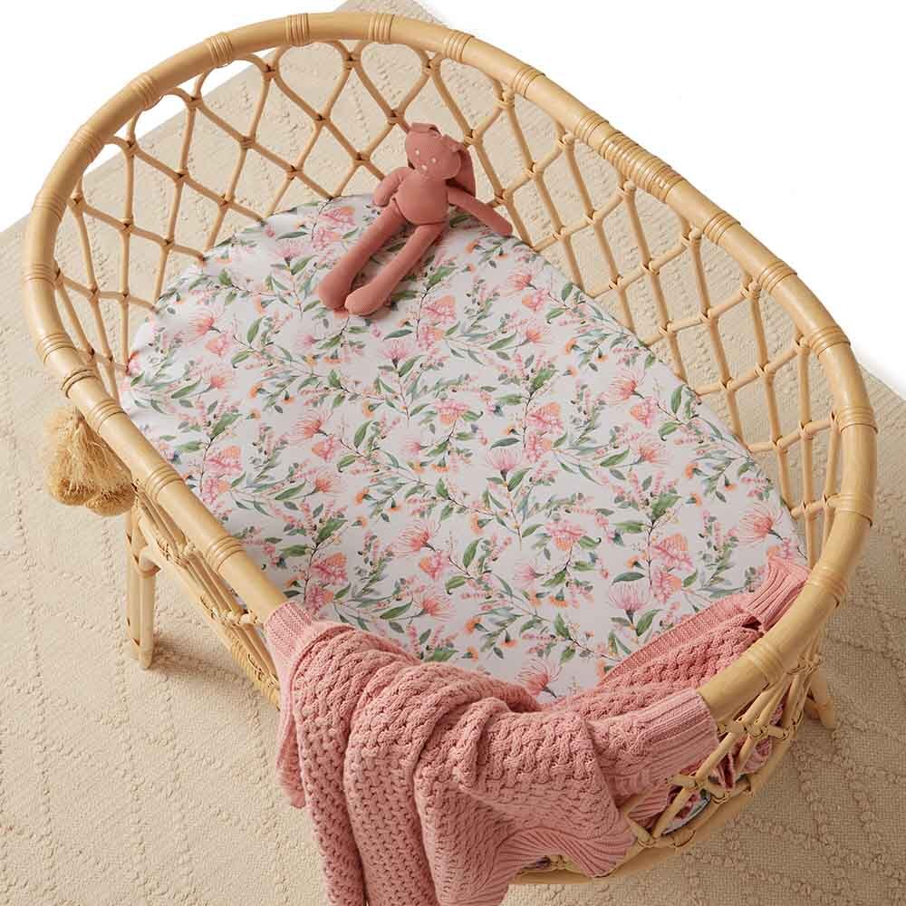 Black Friday Exclusive - Wattle Bassinet Sheet / Change Pad Cover - View 3