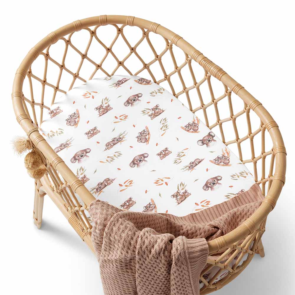 Koala Organic Sheet / Change Pad Cover Snuggle Hunny