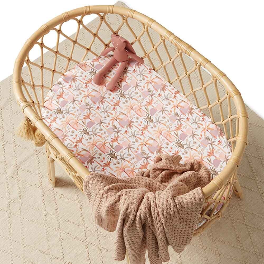 Palm Springs Organic Bassinet Sheet / Change Pad Cover - View 4