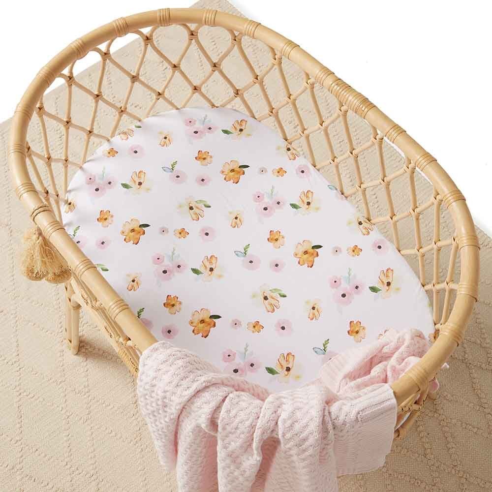 Poppy Organic Bassinet Sheet / Change Pad Cover - View 4