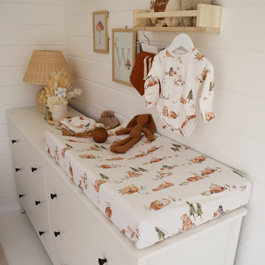 Bears Organic Bassinet Sheet / Change Pad Cover | Snuggle Hunny