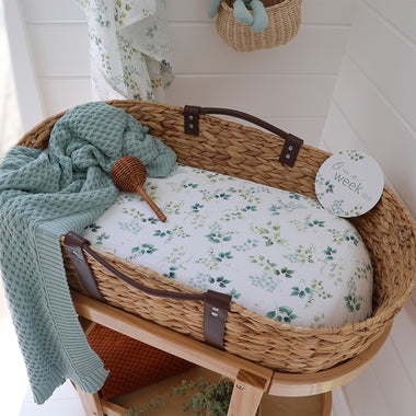 Eden Organic Bassinet Sheet / Change Pad Cover | Snuggle Hunny