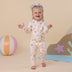 Beach Fun Organic Snugglesuit Convertible Romper