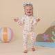 Beach Fun Organic Snugglesuit Convertible Romper - Thumbnail 1