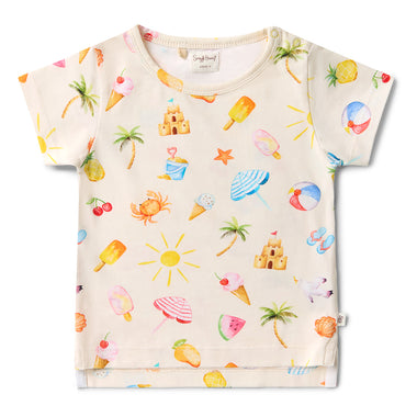 Beach Fun Organic T-Shirt | Snuggle Hunny
