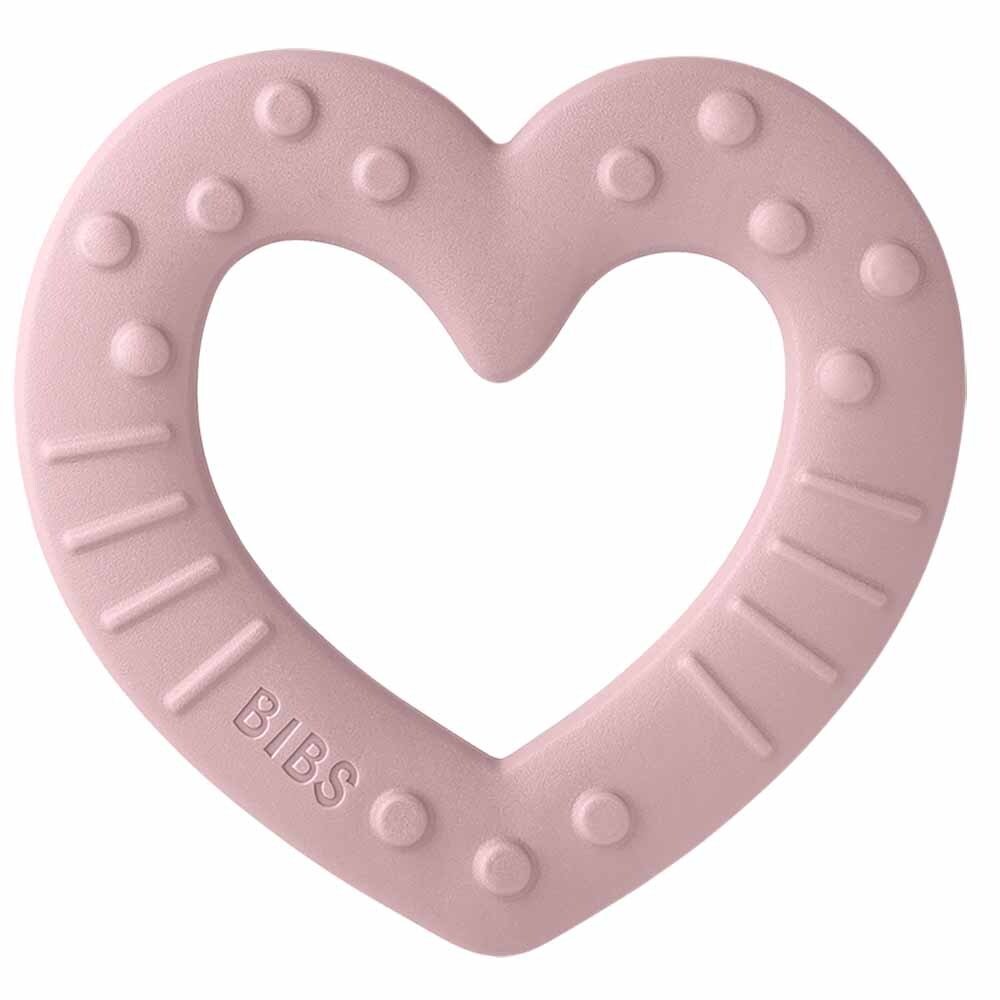 BIBS Baby Bitie Heart Teether - Pink Plum - View 1