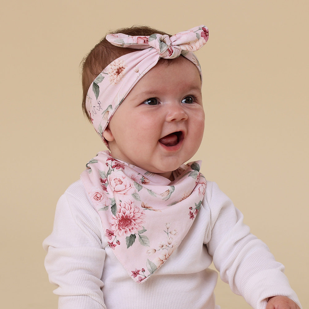 Birds & Blooms Organic Dribble Bib - View 1