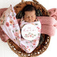 Birds & Blooms Organic Jersey Wrap & Topknot Set - Thumbnail 7