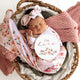 Birds & Blooms Organic Jersey Wrap & Topknot Set - Thumbnail 5