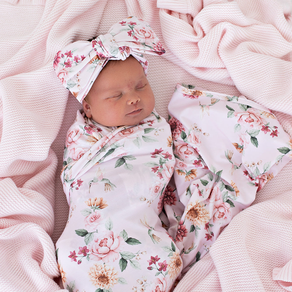 Birds & Blooms Organic Oversized Bow - View 7