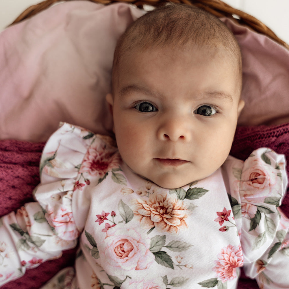 Birds & Blooms Long Sleeve Organic Dress - View 5
