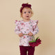 Birds & Blooms Organic Long Sleeve Top with Frill - Thumbnail 15