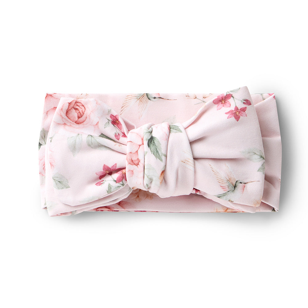 Birds & Blooms Organic Oversized Bow - View 2