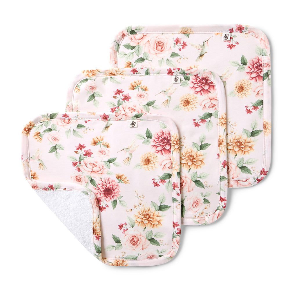 Birds & Blooms Organic Wash Cloths - 3 Pack - View 1