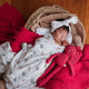 Hibiscus Diamond Knit Organic Baby Blanket - Thumbnail 3