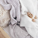 White Diamond Knit Organic Baby Blanket - Thumbnail 5