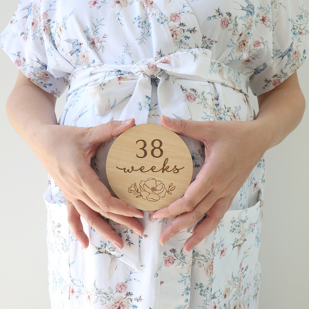 Bloom Pregnancy Wooden Milestone Cards - View 3